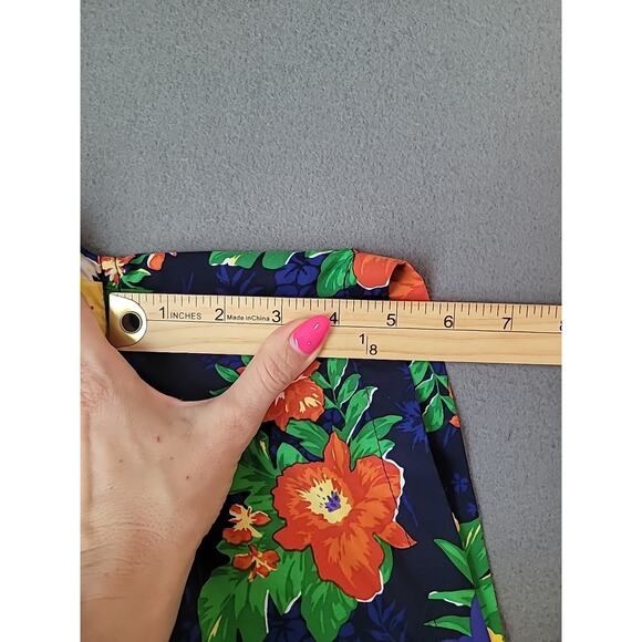 Polo Ralph Lauren Swim Trunks XL Navy Floral Hawaiian Shorts 5" Inseam EUC - Picture 10 of 10